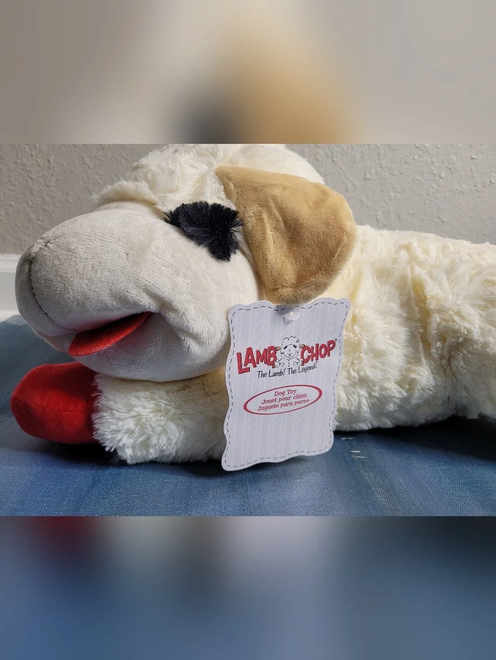 Lamb Chop Jumbo Dog Toy Squeaky Paws